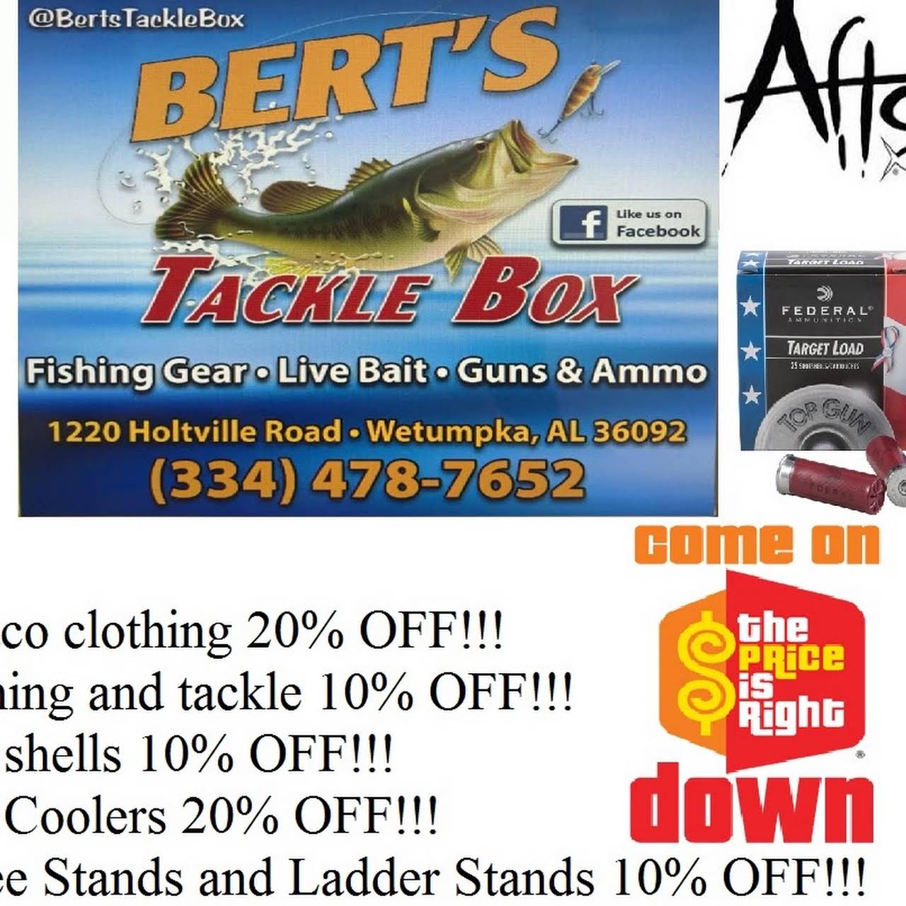 Bert's Tackle Box Outdoor Sports Store in Wetumpka