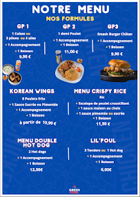 Menu Green Poul Page 1
