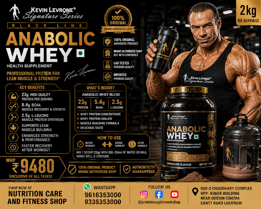 Kevin Levrone Anabolic Whey Protein 2kg available at Protein Supplement shop in Lucknow, protein… post image