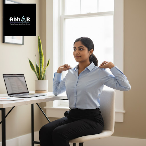 Are you spending long hours at your desk, feeling the strain on your back and shoulders? At RehAA… post image