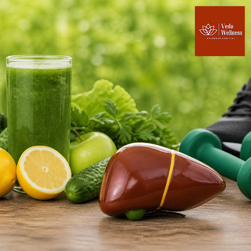Struggling with fatty liver, slow digestion or constant fatigue? At Veda Wellness Hospital in Ind…