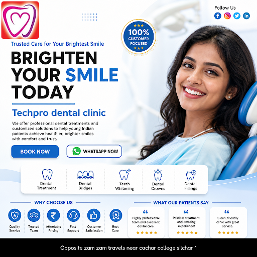 Trust Techpro Dental Clinic for expert dental fillings that restore your smile's function and app… post image