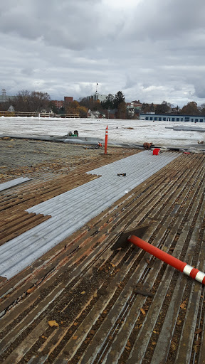 Black and White Commercial Roofing