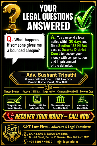 🏦 Cheque Bounce Q&A Description — SNT Law Firm post image