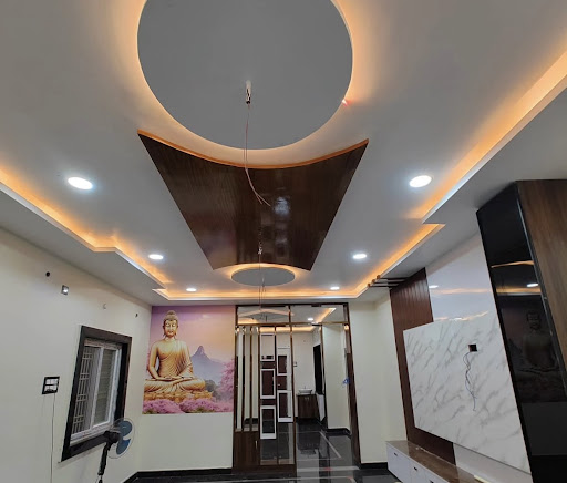 ✨ Premium Living Room Double Fan Gypsum False Ceiling ✨ post image