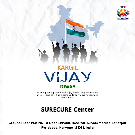 On Kargil Vijay Diwas, we honor courage and resilience. Discover healing therapy at SURECURE Cent…