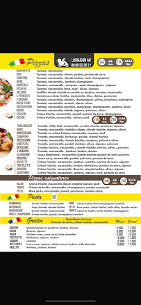 Menu King pizza Page 1