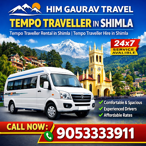 🚐 Tempo Traveller in Shimla | 24×7 Service — Him Gaurav Travel post image