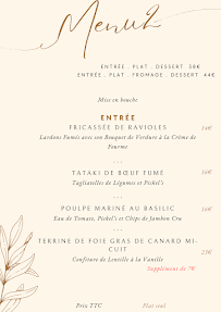 Menu Le Péché du Pilat Page 1