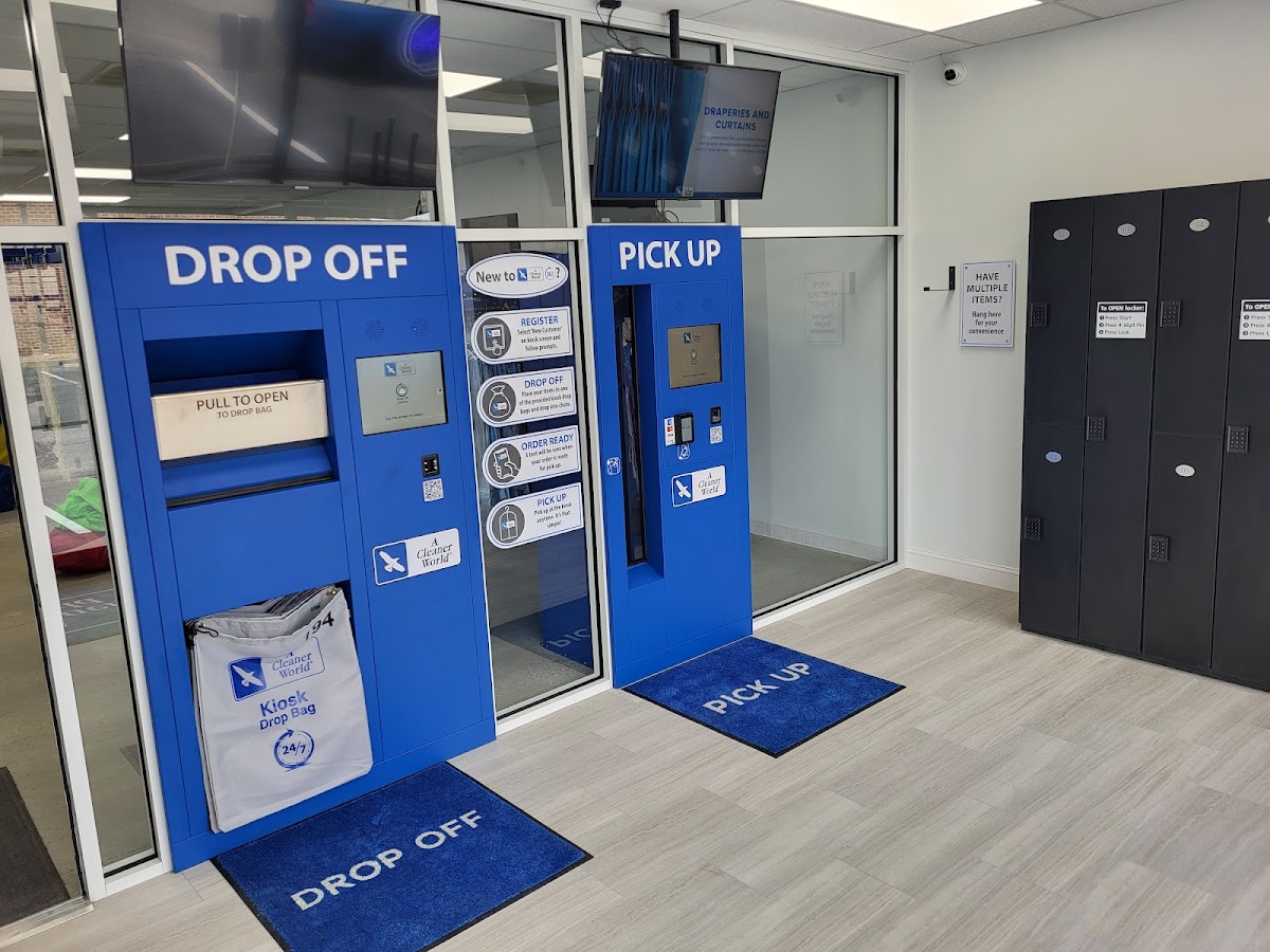 Self-service laundry at A Cleaner World, Greensboro, NC