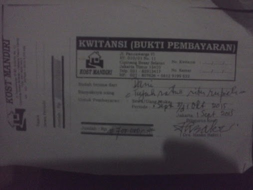 KOST MANDIRI BAPAK HASAN BAKRI, Author: anwar deni