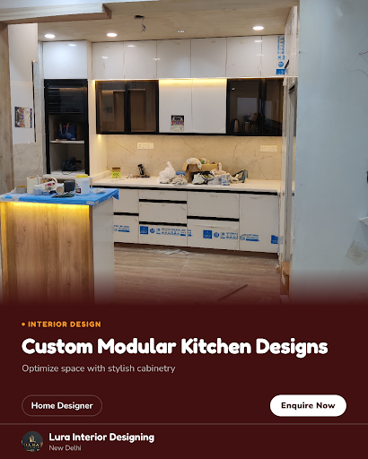 Lura Interior Designing offers expert home designer services in New Delhi, specializing in modula…