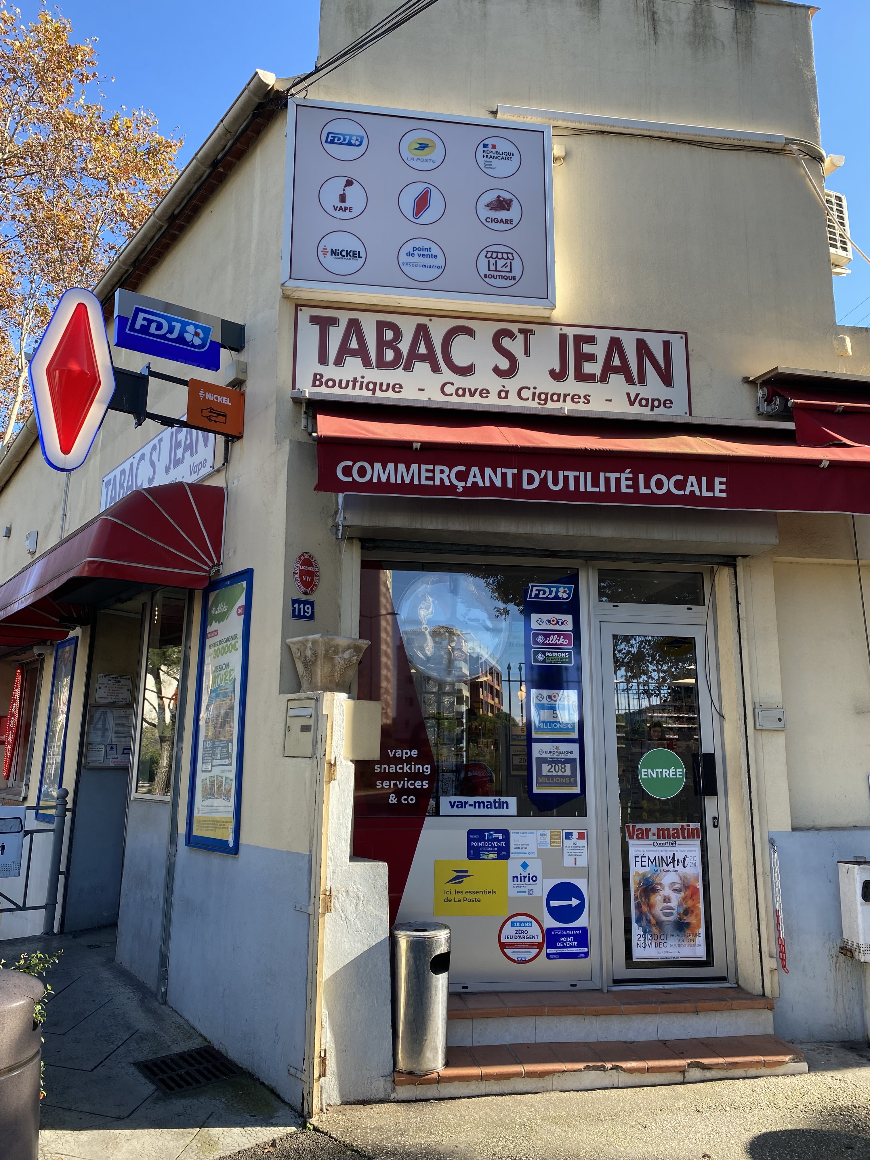 Tabac st jean  La Seyne-sur-Mer - Bureau de tabac