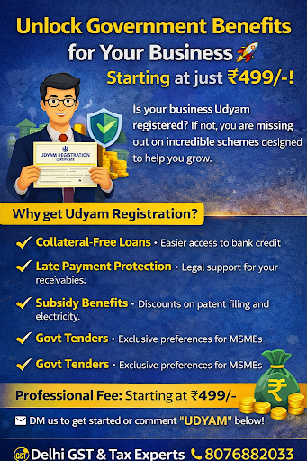 🚀 Get Udyam Registration for Your Business – Starting at ₹499! post image