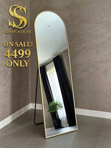 4k Standing Mirror with Brush Gold Alluminium Frame post image