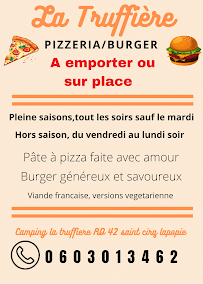 Menu Restaurant Pizzeria du Camping la Truffière Saint Cirq Lapopie Page 6