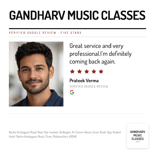 Prateek Verma's singing journey took off with Gandharv Music Classes in Pune! He loved the expert… post image