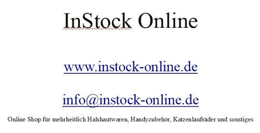 Instock Online - Visual