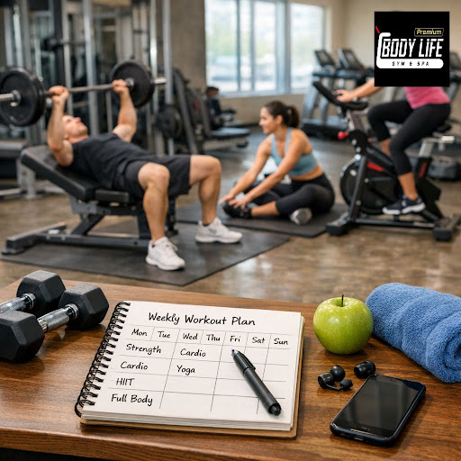 Struggling to stay consistent with your fitness routine? A balanced weekly workout plan can help… post image