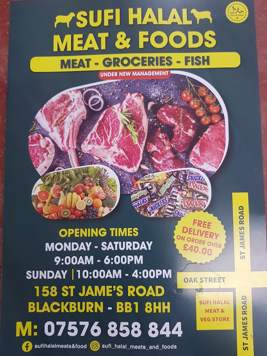Sufi Halal Meats & Foods - Halal Butchers in 158 St James's Rd