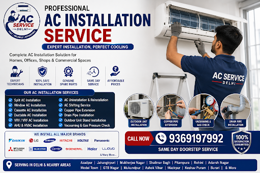 Professional AC Installation Service in Delhi post image