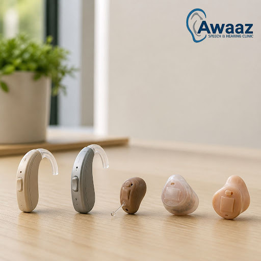 Finding it confusing to choose between different hearing aid styles? At Awaaz Speech and Hearing… post image