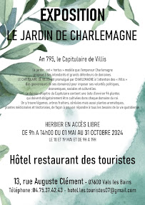 Menu Restaurant et hôtel 