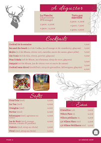 Menu Le Grand Cerf Page 2