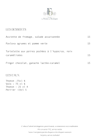 Menu La Ferme de Boulogne Page 9