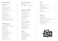 Menu La Sauvageonne Megève Page 1