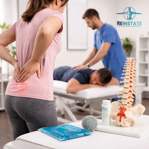 Tailbone pain making it difficult to sit, drive or work comfortably? At REINSTATE PHYSIOTHERAPY R… post image