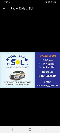 Radio Taxis "El sol"