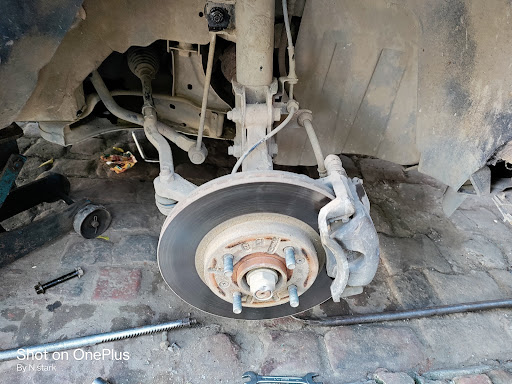 Tata Nexon Engine suspension work done with genuine Tata spares