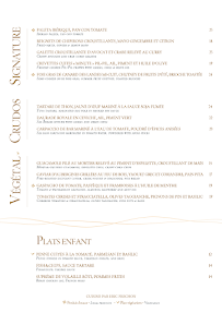 Menu La Petite Plage Biarritz Page 3