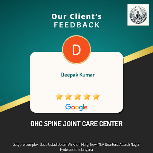 Deepak raves about his exceptional experience at OHC SPINE JOINT CARE CENTER in Hyderabad! He rec… post image