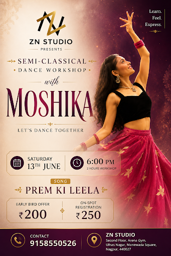 💃 Semi-Classical Dance Workshop in Nagpur | ZN Studios, Manewada Square 💃 post image