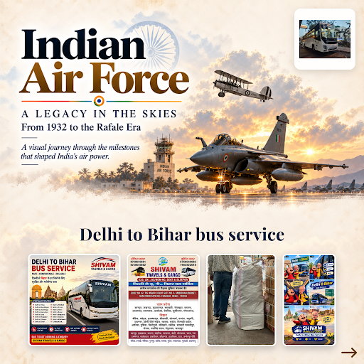 Celebrating Indian Air Force Day with respect and gratitude. Trust our bus ticket Delhi to Muzaff… post image