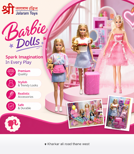 Discover a wide collection of Barbie Dolls at Jalaram Toys, perfect for imaginative play. Also ex… post image