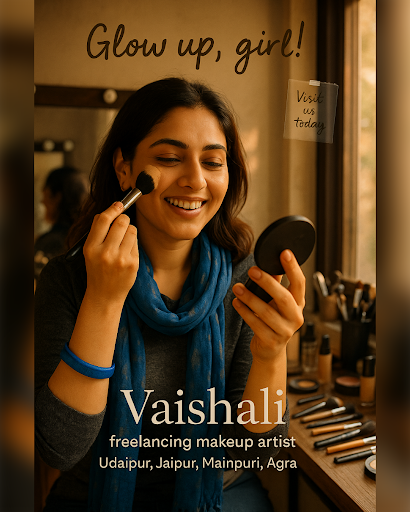Get ready to glow with Vaishali's Best Selling HD Makeup! As Udaipur's most loved makeup artist,… post image