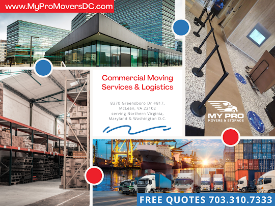 MyProMovers Office Movers and Commercial Moving Services 8370 Greensboro Dr #817, McLean, VA 22102 703-310-7333