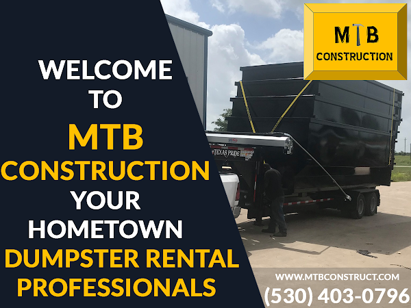 MTB Construction - Your Hometown Dumpster Rental Professionals