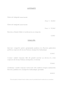 Menu IBAL - In Bocca Al Lupo - Pizzeria Page 3