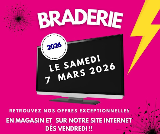 🎉 Grande Braderie – Offres Exceptionnelles ! 🎉

Profitez de réductions incroyables sur une large sélection d’articles !
C’est le moment idéal pour faire de bonnes affaires avant la nouvelle saison.

🛍️  sur une sélection de produits des plus grandes marques BOSCH , SAMUNG , BEKO , ELECTROLUX , LG   sur les lave-linges , lave-vaisselles , aspirateurs , TV QLED etc,,,
📅 Dates : Les 6 et 7 mars
📍 Lieu : En boutique et en ligne sur pulsat-canoinechauny.fr

Ne manquez pas cette occasion unique de vous faire plaisir à petits prix !