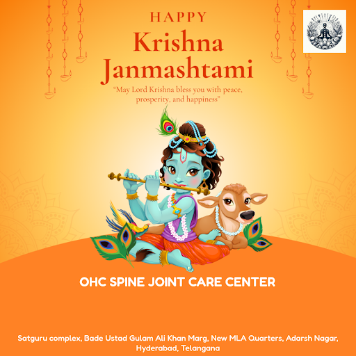Wishing you a blessed Janmashtami! At OHC SPINE JOINT CARE CENTER in Hyderabad, we're grateful fo… post image