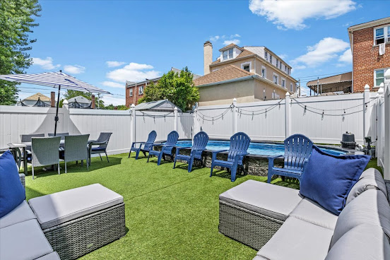 Swimply-Throggs Neck Geo Pool Lounge by null