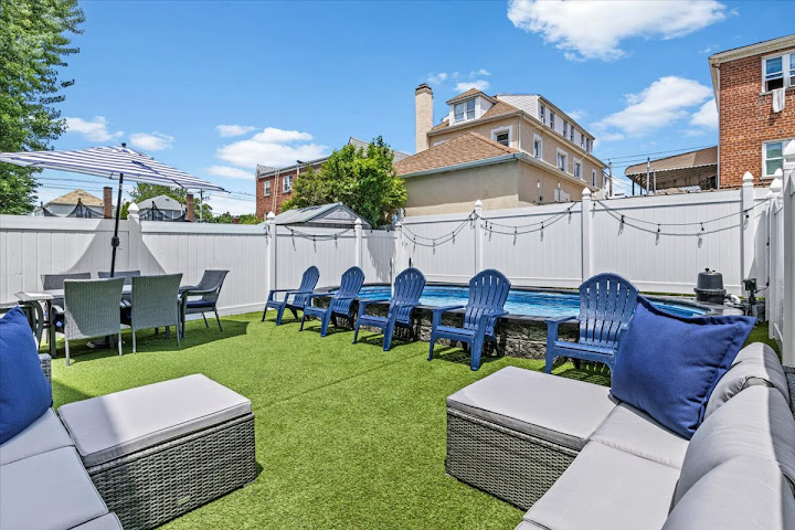 Swimply-Throggs Neck Geo Pool Lounge by null