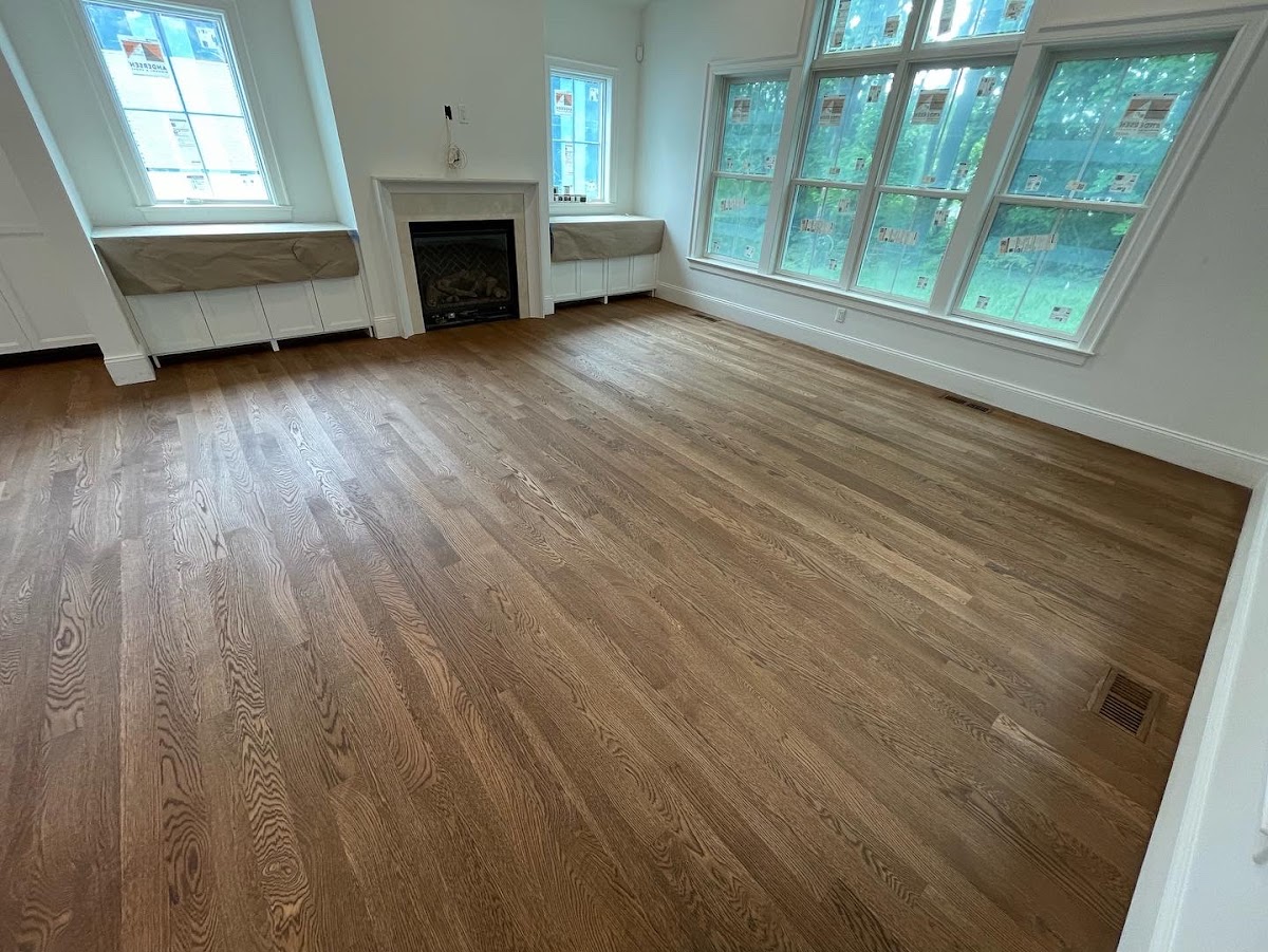 Ashley Hardwood Floor laundromat interior in Bridgeport, CT