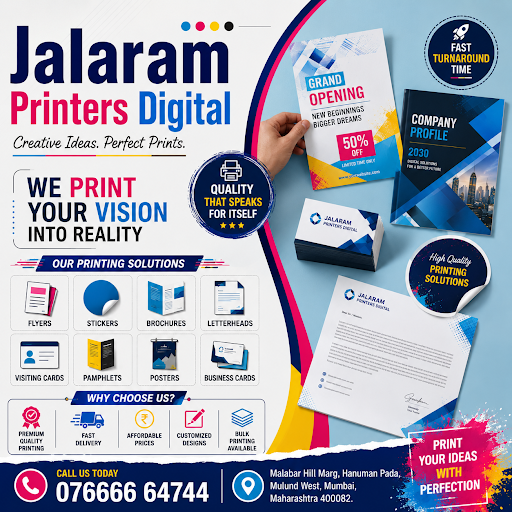 Welcome to Jalaram Printers Digital, your neighborhood stop for all your printing solutions! We’r… post image