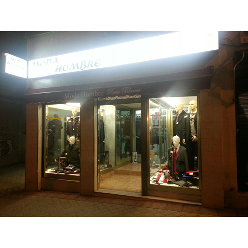Moda Hombre Rosa Blanco