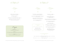 Menu La Californie - Cannes Page 3